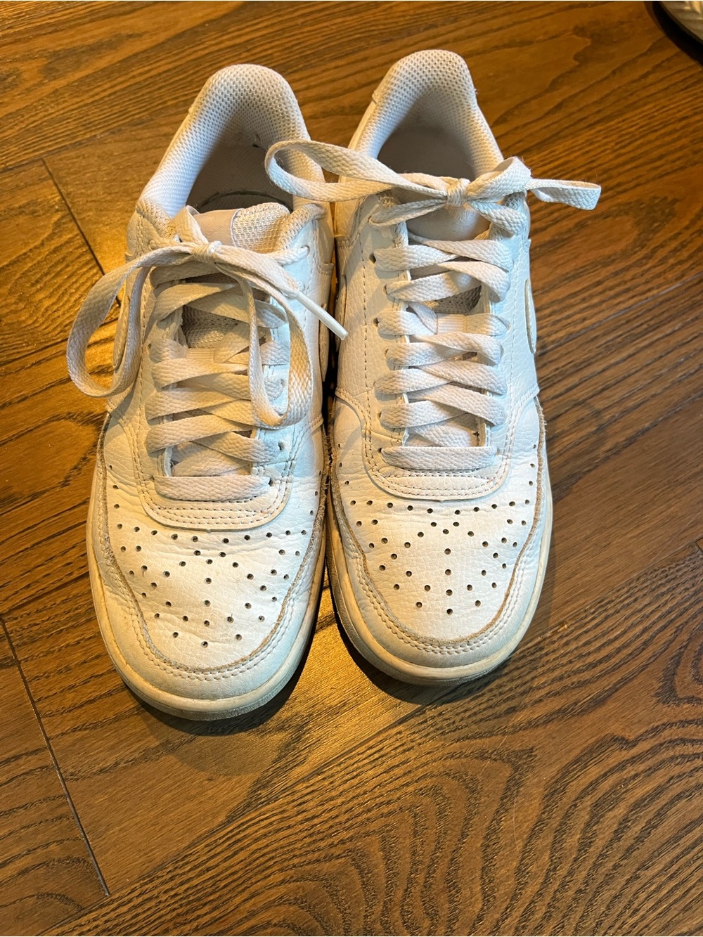 Nike Women’s White court Lace-Up Sneakers